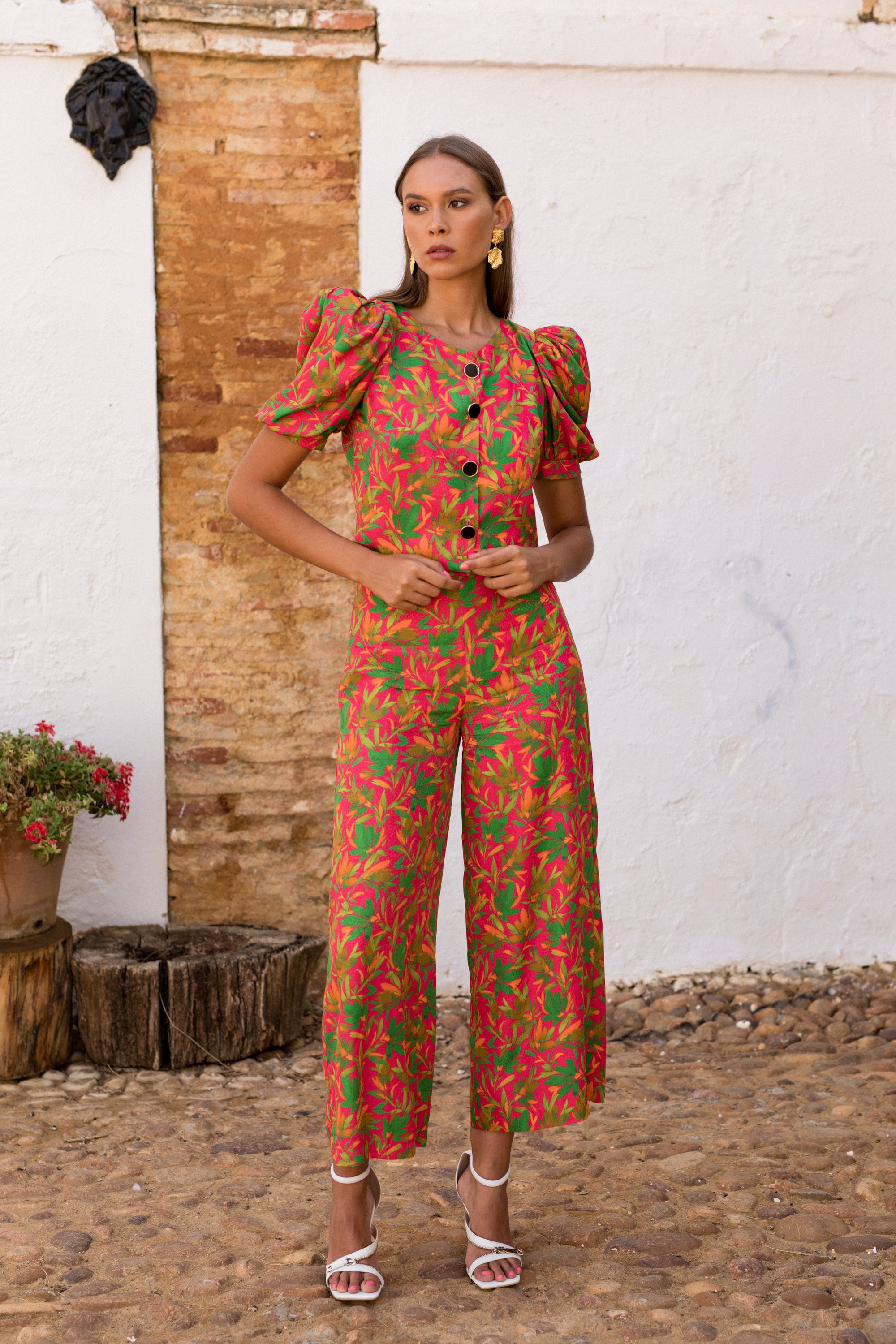 Conjunto invitada boda flor rosa ÁGATA – Meryfor - Main Image