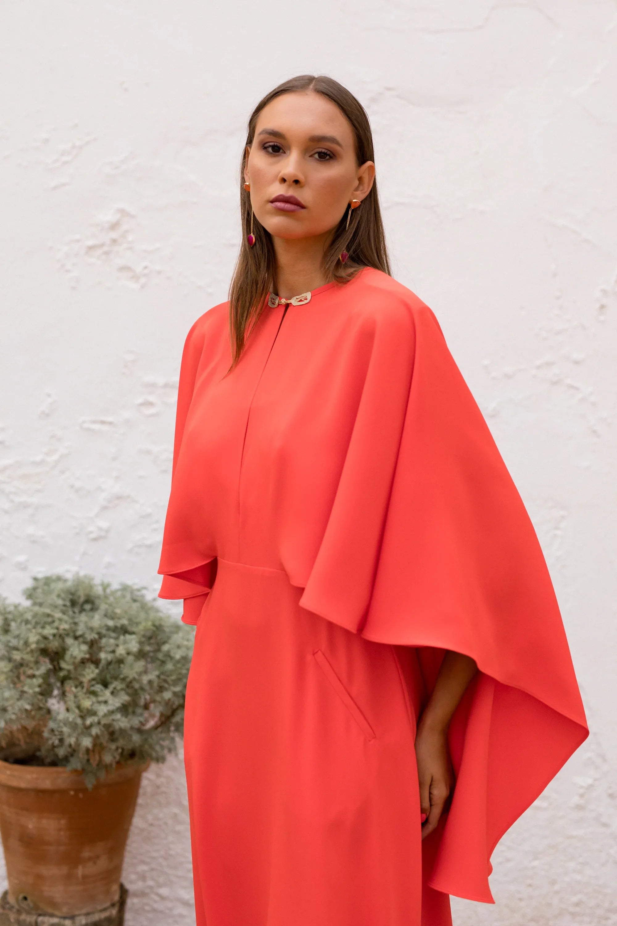 VIVIANA coral wedding guest dress 36 VIVIANA coral wedding guest dress 36