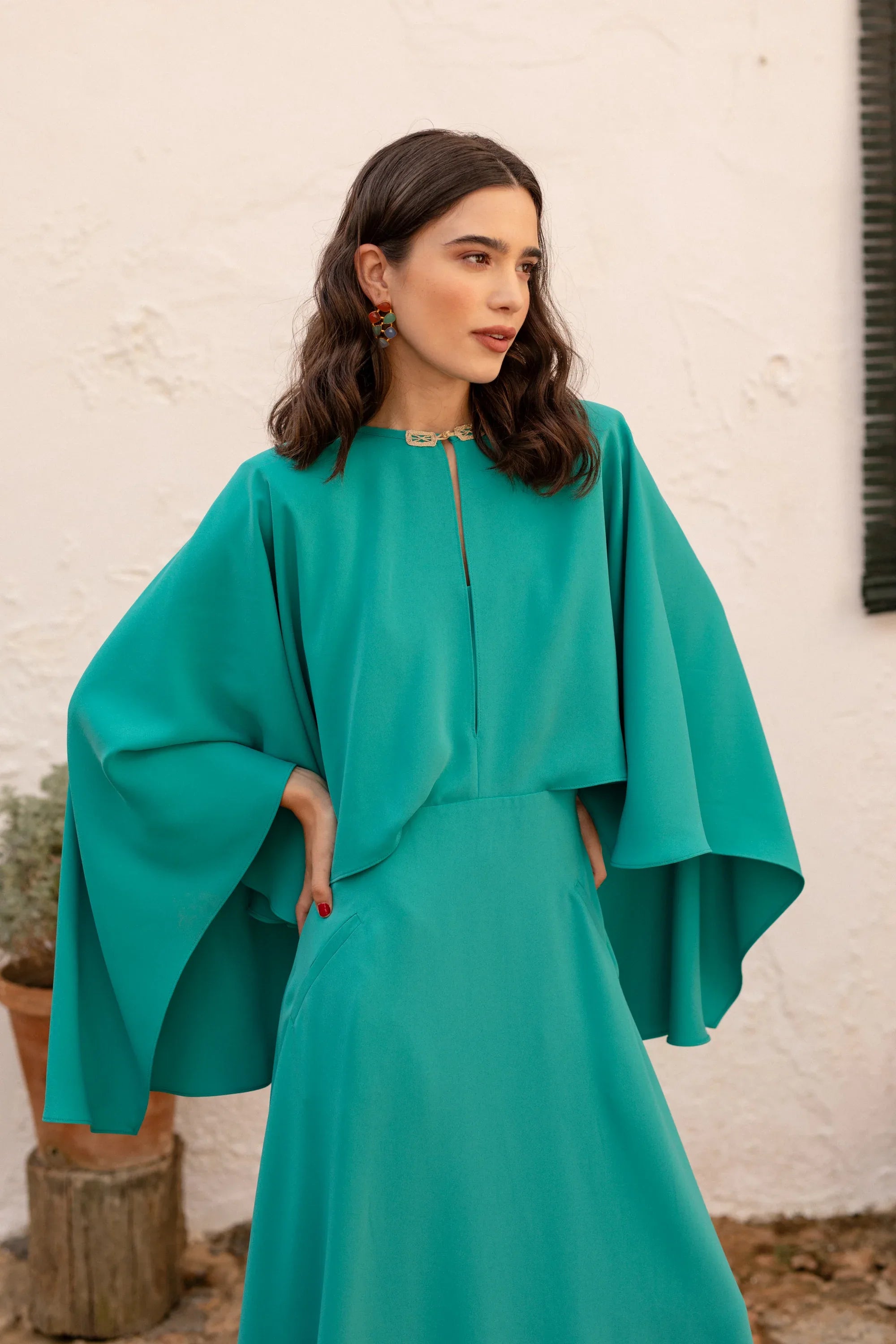 Turquoise wedding guest dress VIVIANA Meryfor Turquoise wedding guest dress VIVIANA Meryfor